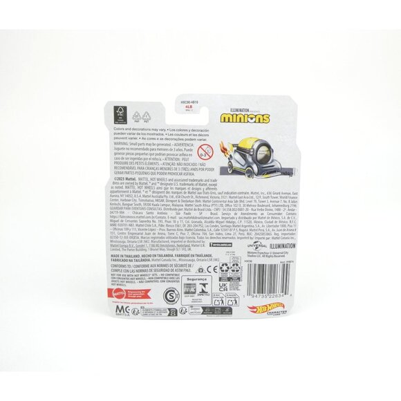 Hot Wheels Minions Stuart Character Car Die-Cast Collectible Toy New - Picture 2 of 3